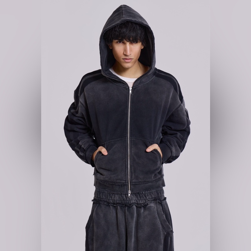 Jaded London Black Hooded Jacket